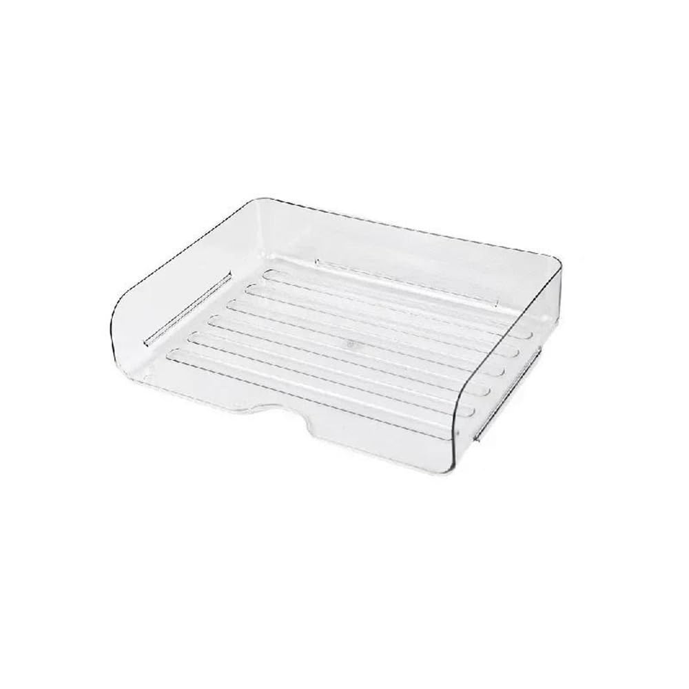 J9V4G6S3B5 Desktop File Rack Multi-use Sturdy Storage Box Desktop File Organizer Stackable Tray for Office