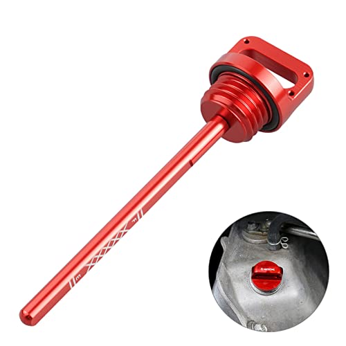 NICECNC T6 Aluminum Engine Oil Dipstick with O-Ring Compatible with Yamaha Raptor 700 YFM700 YFZ 450 2004-2009 2012-2013 Replacement for 5LP-21761-00-00 5LP-21761-00-00 See Fitment Red