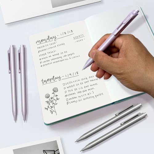Gel de tinta negra 0.5mm pack 12 con estuche miniatura 6
