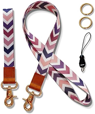 2 Pack Lanyard for Keys, Neck Lanyard, Neck Strap Keychain, Wristlet Strap Key Chain Holder for Men and Women, Apply to Key Chain, Cell Mobile Phone, Id Badge, Card Holder
