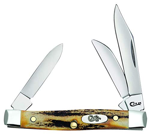 CASE XX WR Pocket Knife Indian Sambar Stag Small Stockman Item #178 - (5333 SS) - Length Closed: 2 5/8 Inches
