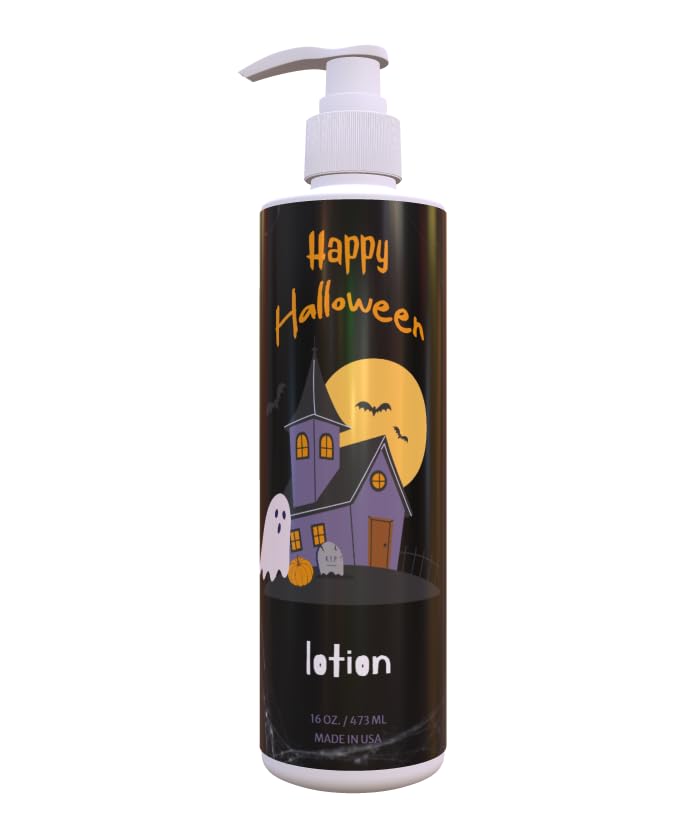 Halloween Lotion Haunted House Cobwebs Fresh Green Tea Lemon Scent 12 Pack 16 oz Pump Spooky Bathroom Decor