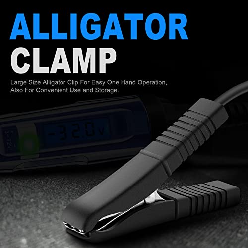 Image of Upgraded 3-72V Automotive Circuit Tester with Voltmeter, Heavy Duty LCD Backlight Display Test Light with 140 Inch Extended Wire & Illumination, Bidirectional DC Voltage Tester Electric Light Test Pen