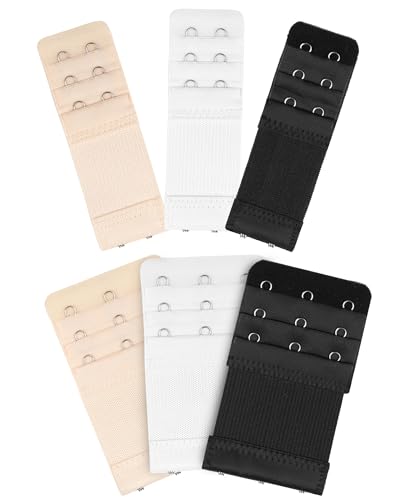 Blooms BH Verlängerung 6 Stück, BH Verlängerung 2 Haken & BH Verlängerung 3 Haken Stretch BH Erweiterung, Schwangerschafts Zubehör Bra Extender