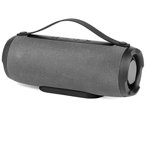 INTEMPO EE6959GRYSTKUK WDS385 Altavoz Bluetooth de Tela, conexión inalámbrica, hasta 26 Horas de Tiempo de reproducción, Cable USB Incluido, Acabado de Tela portátil Premium, batería Recargable,