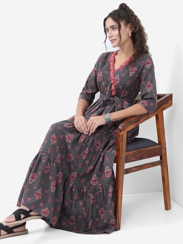 Image of Vishudh Women's Casual Dress | Comfortable Everyday Wear for All Occasions | Chic & Versatile Fashion for Women