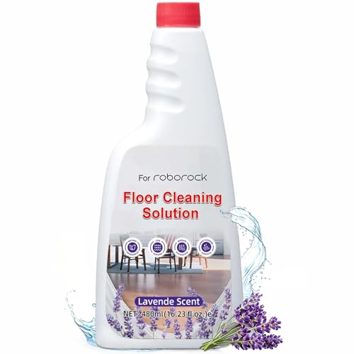 Vacbeuta Floor Solution for Roborock Floor Cleaning Solution Residue & Streak Free Deep Clean for Hardwood Compatible with Roborock Saros 10/10R/Z70 Q7 Q8 Q10 S7 S8 Qrevo Series (Lavender)