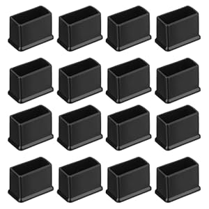 QUARKZMAN 36 Stück PVC Quadratische Stuhlbeinkappen