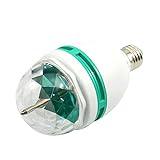 E27 Full Color Rotating Lamp Strobe LED Crystal Stage Light for Disco Party Club Bar Dj Ball Bulb Multi Color Changing
