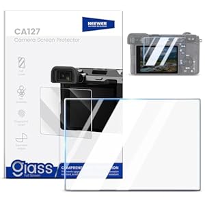 NEEWER 3″ Camera Screen Protector, Ultra Slim 8H Hardness 2.5D Tempered Glass, 96% Light Transmission, Scratch & Fingerprint Resistant, Compatible with Sony ZV-E1, α7 IV, α7C II, α7C R, CA127