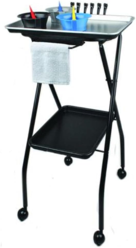 (USA Made) KAYLINE Designed Model FT59-A Salon Kayline Service Tray (Includes 1 Tray) w/ Black Trays. +Free Double Dip Comb/Brush