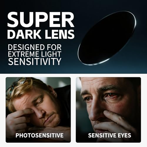 MAXJULI XXL Size Double Extra Large Z87 Sunglasses for Big Wide Heads Men TR90 Ultralight UV400 Protection Glasses (Extra Dark Lens)2