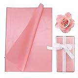 Materiales de alta calidad: estos envoltorios de papel de regalo están hechos de papel de alta calidad, reutilizable, respetuoso con el medio ambiente, no es fácil de romper, el rosa resalta lo noble, hermoso y generoso, es la mejor opción para tu embalaje de regalo