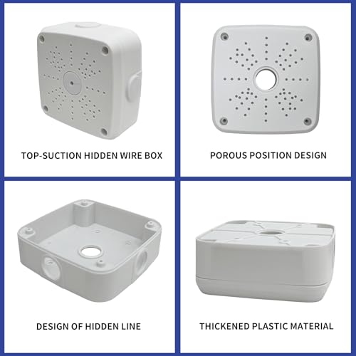 Plastic Junction Box,Rainproof Dustproof, Junction Box, Universal Electrical Enclosure, Outdoor and Indoor Usage Project Box Security Camera Bracket (115 * 115 * 50mm-3Pack) by NVRTTRR - Used condition - Image 5