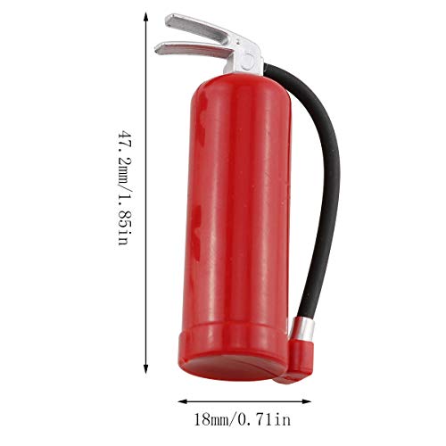 E-outstanding 1-Pack Decoration Fire Extinguisher with Sticker for 1/10 Scale RC Rock Crawler Axial SCX10 RC Car Truck Parts