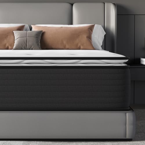 Image of Medium Firm Full Mattress for Pain and Pressure Relief, 10 inch Hybrid Mattress with Extra Back and Lumbar Support, Fiberglass Free, 365 Nights Trial
