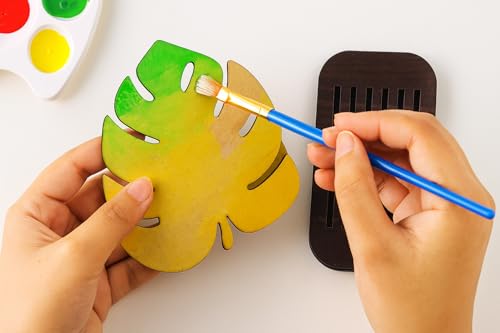 Image of DIY Wooden Coaster Set of 6 with Stand - Multiple Design to Choose | Paintable MDF Coasters for Art & Craft, Home Decor, and Gifting (DIY Cost 001)