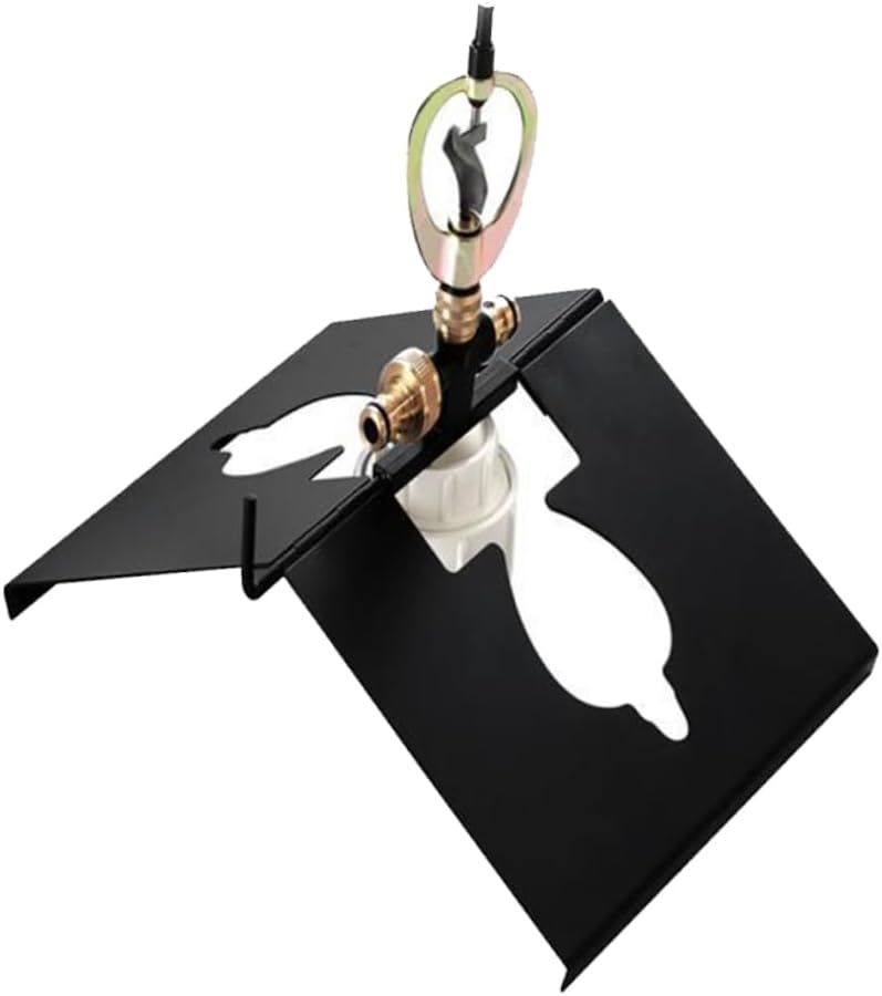 360 Rooftop Sprinkler Rotating Watering System for Lawn Cooling and Protection High Speed Rotary Spraying Base Angle Durable and Design Black