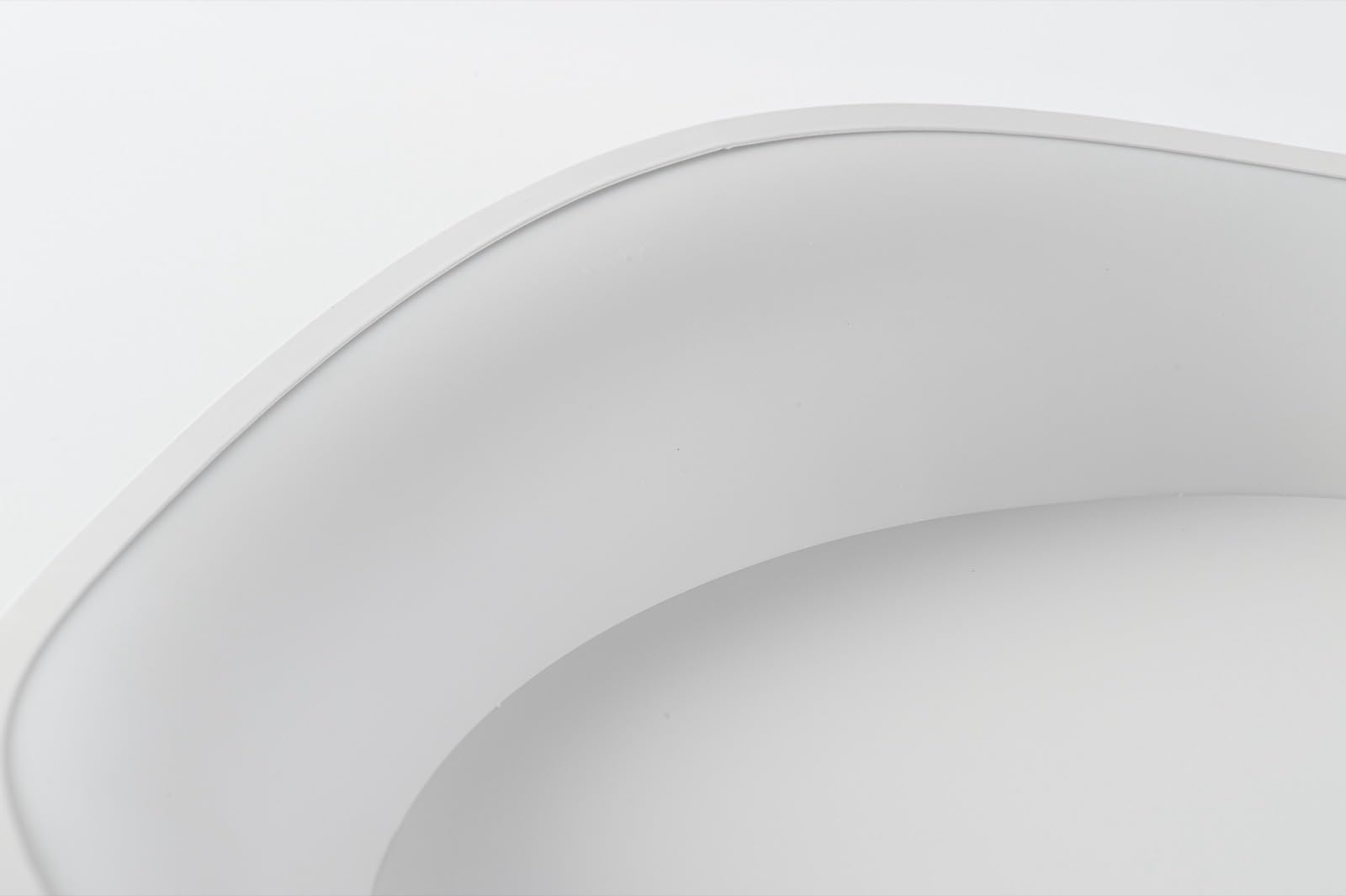Alpinaluz Plafón LED de Techo Blanco Ø40 cm – 36 W, Luz Seleccionable 3000K/4000K/6000K – Diseño Ondulado Irregular de Acero Mate con Difusor Acrílico Opal, Estilo Moderno Nórdico