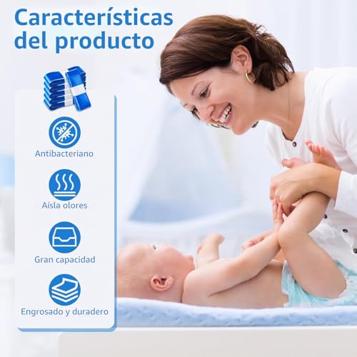 Miniatura 3 de 16 Piezas Recambios Cubos De Pañales, Resistencia Mejorada A Los Olores Y Durabilidad, Fuerte Compatibilidad, Instalación Sin Complicaciones, Recambios Papelera Pañales Originales