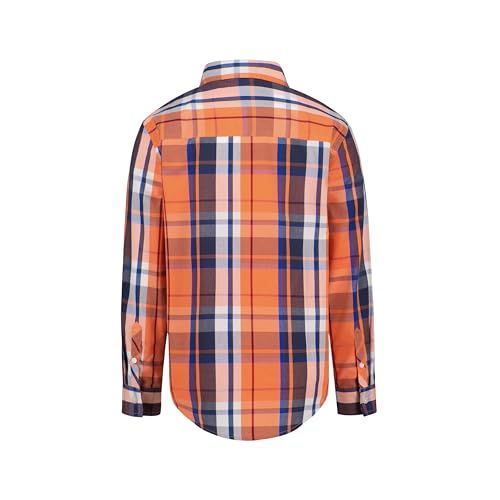 Image of Nautica Boys Long Sleeve Woven Button-Down Shirt, Comfortable, Classic Fit