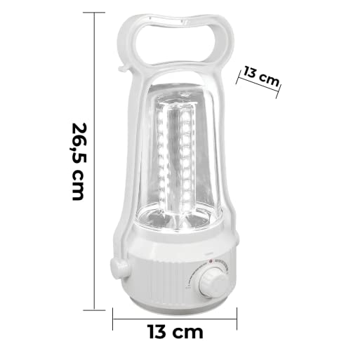 Lampião Lanterna Com LED Recarregável De 8W Com Duração De Até 4 Horas Luminária Bivolt Potente Com