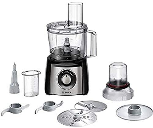 Bosch Hausgeräte MCM3401M Kompakt-Küchenmaschine, Schwarz/Edelstahl