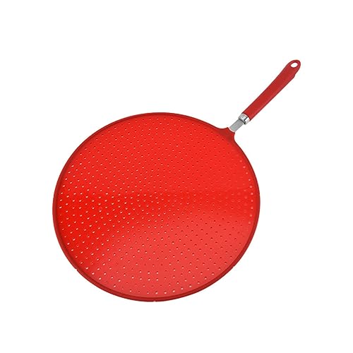 Unomor Frying Pan Splash Shield Drain Pan Splash Guard Large Silicon Splatter Screen Splatter Screen for Frying Pan Easy Cle