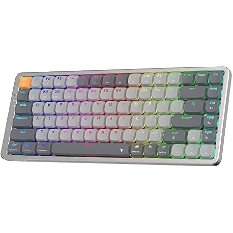 Teclado Redragon K652 RGB inalámbrico al 75% con interruptor rojo de perfil bajo Cover