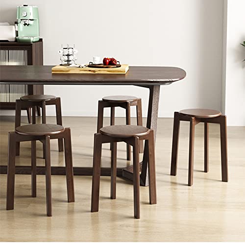 Tabouret en bois sans dossier empilable pour petits espaces de cuisine - 7