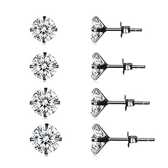 Black Stud Earrings Set