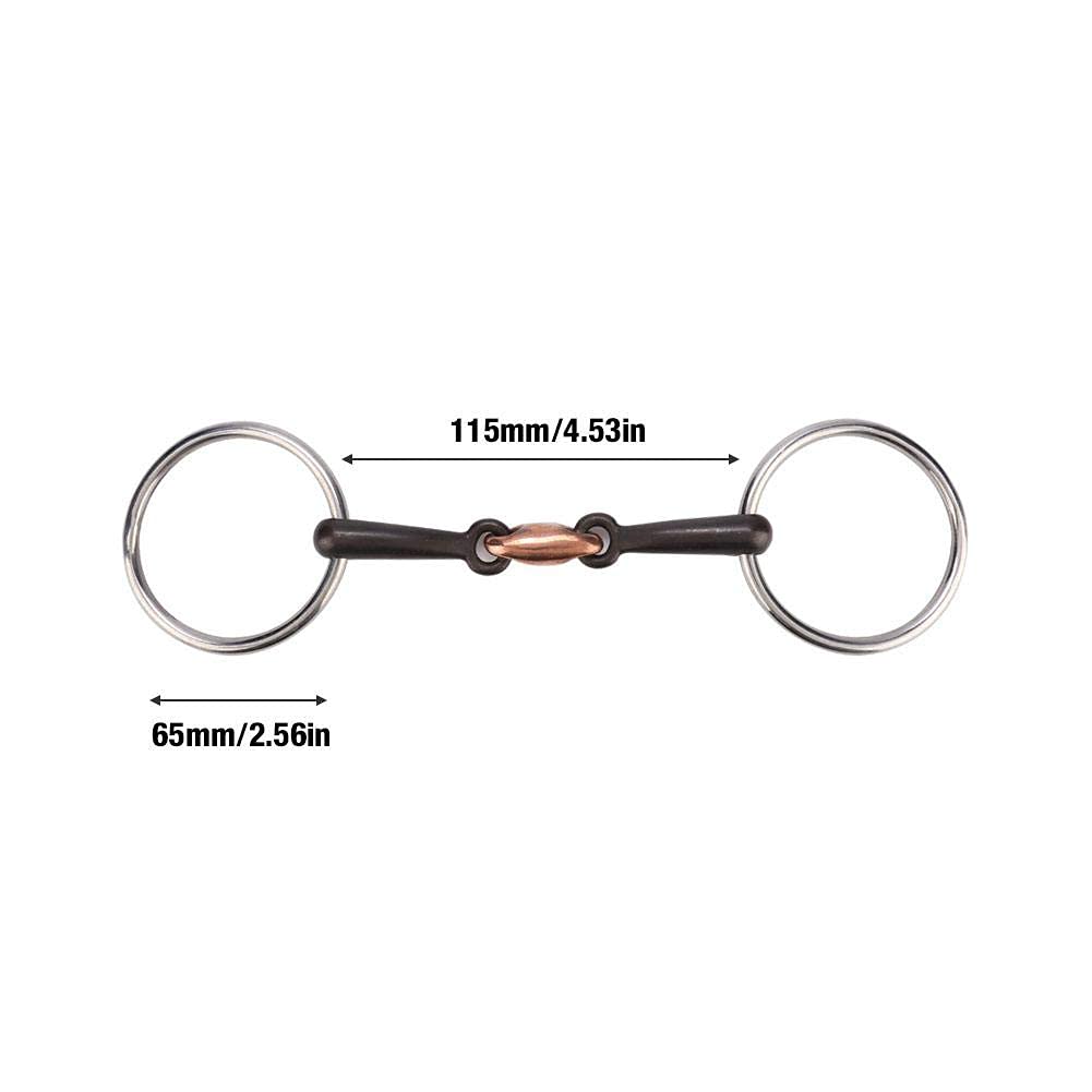 Broca para Filete de Caballo, Broca para Filete de Boca de Caballo de Acero Inoxidable Duradero, Junta tórica equina, Giro de Hierro Dulce (n.º 2)