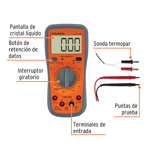 Multímetros Truper 8 Imagen adicional