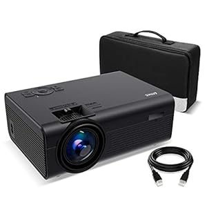 Living Enrichment Mini Projector, Built-in Dual Speaker and Full HD 1080p Movie Video Projector, 50000 Hours Life LED…