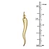 GM Fine Jewelry 14K Yellow Gold Cornicello Italian Horn Pendant #1