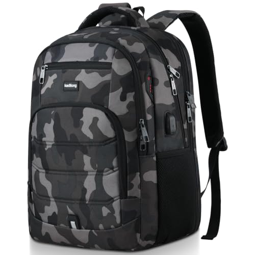 Image of kadilong Travel Laptop Backpack for Men Business Anti Theft,School Backpack Bookbag College for Boys Fits 17.3 Inch Notebook