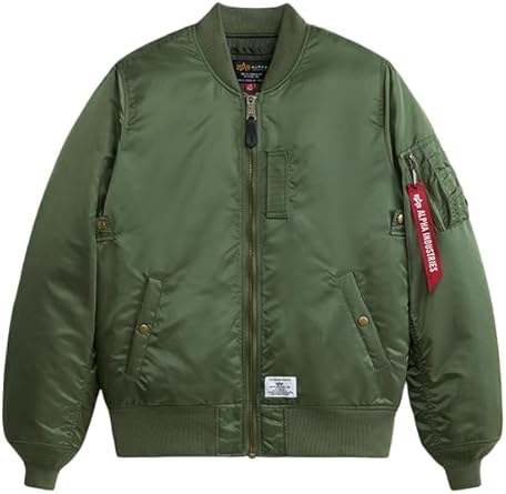 Alpha Industries Mens MA-1 Regular Fit Flight Jacket