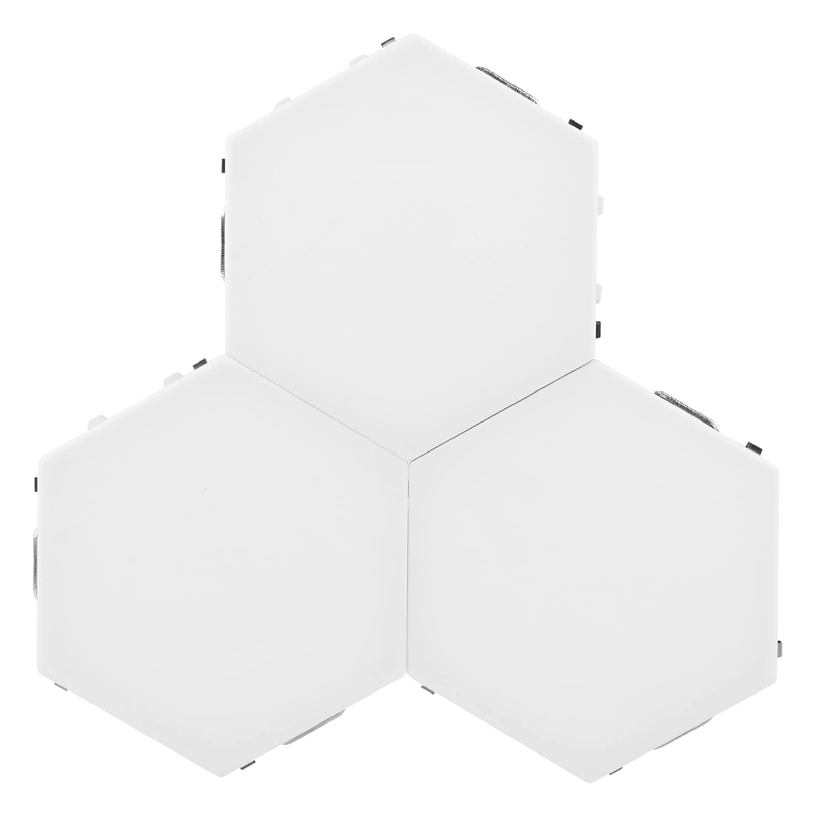 Luci a LED Esagonali, Moderna Lampada da Parete a LED Fai-da-Te Combinata a Forma Esagonale Semplice, Decorazione delle Camere da Letto della Sala da Pranzo(EU Plug 110-240V)