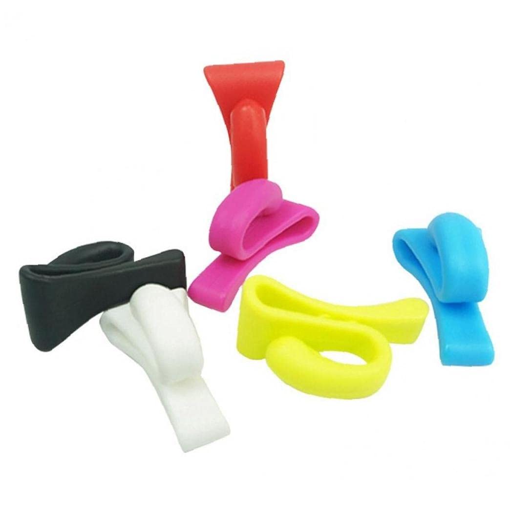 Ruluti Random Color 4Pcs Plastic Key Holder Practical Anti Lost Bag Hook Mini Handbag Key Clips Purse Built In Hanger Hook