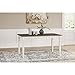 Signature Design by Ashley Whitesburg Cottage Dining Table, Seats up to 6, Brown & Antique White