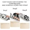 sarlar Hard Carrying Case for Meta Quest 3/3S/Oculus Quest 2, Large Space Compatible with BOBOVR S3 Pro/M3 Pro/Kiwi Design Battery Head Strap and All Accessories, Ideal for Travel and Home Storage