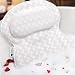 Sierra Concepts Ergonomic Heavenly Luxury 3D Mesh Spa Bath Pillow for Bathtub, Spa with Six Strong Grip Suction Cups - Soft, Comfortable & Quick Dry for Neck, Head, Shoulder Support (Large 18" x 18")