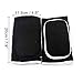 YCYU 1 Pair Compression Elbow Pads Arm Brace Support Fitness Arm Protector Volleyball Basketball Breathable Elbow Wraps (Black)