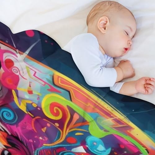 Manta de búho de franela suave para cama y sofá 150x200cm 5