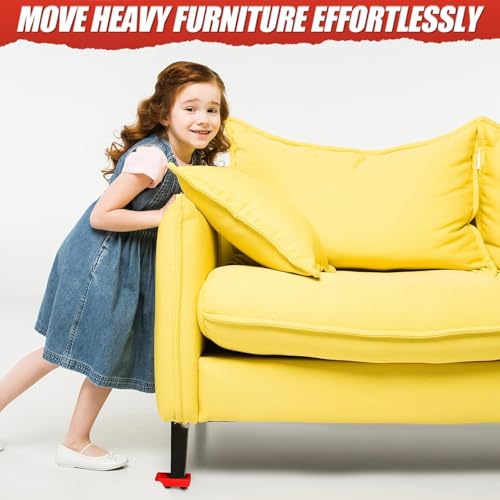 Image of Furniture Lifter and Mover Tool Set with 360 Wheels, Heavy Duty Furniture & Appliance Anti-Vibration Pads, Easy Shifting for Sofa, Table, Washing Machine. (Furniture Lifter)