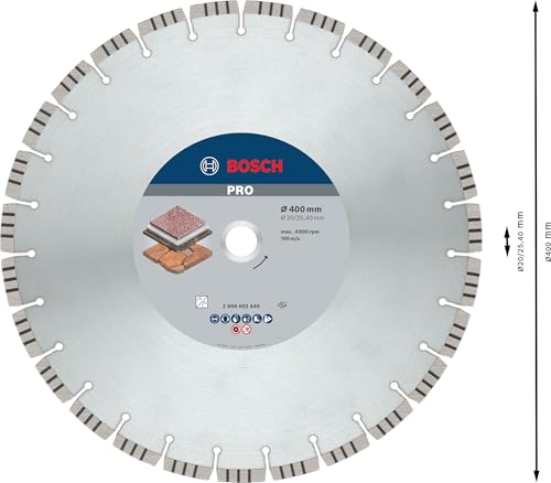 Bosch 1x PRO Stone Diamanttrennscheibe, 400 x 20/25,4 mm – Ansicht 3