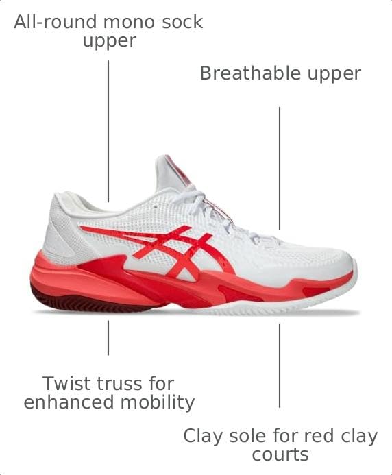 Image of ASICS Men's Court FlyteFoam 3 Tennis Shoes