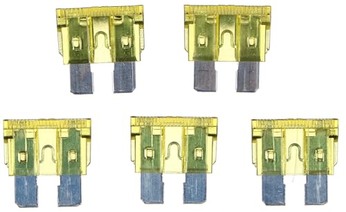 SIXTOL MECHANIC FUSE SET 20A | Juego de fusibles mecánicos | 20 A | 100 fusibles estándar | para coches, autocaravanas, motocicletas