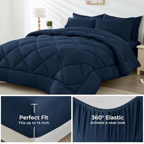 Hevumyi 7 Pieces Queen Comforter Set thumb #3