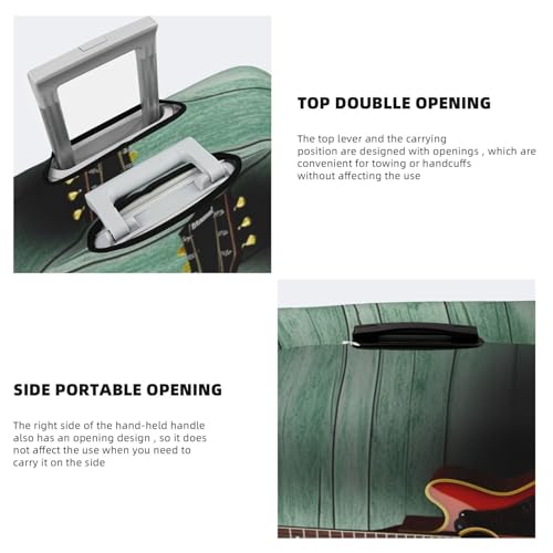 Nice Guitar Luggage Cover Elastic Washable Suitcase Cover Anti-Scratch Suitcase Protector Spandex Luggage Protector Travel Baggage Covers for 18-32 inch Luggage, Medium4